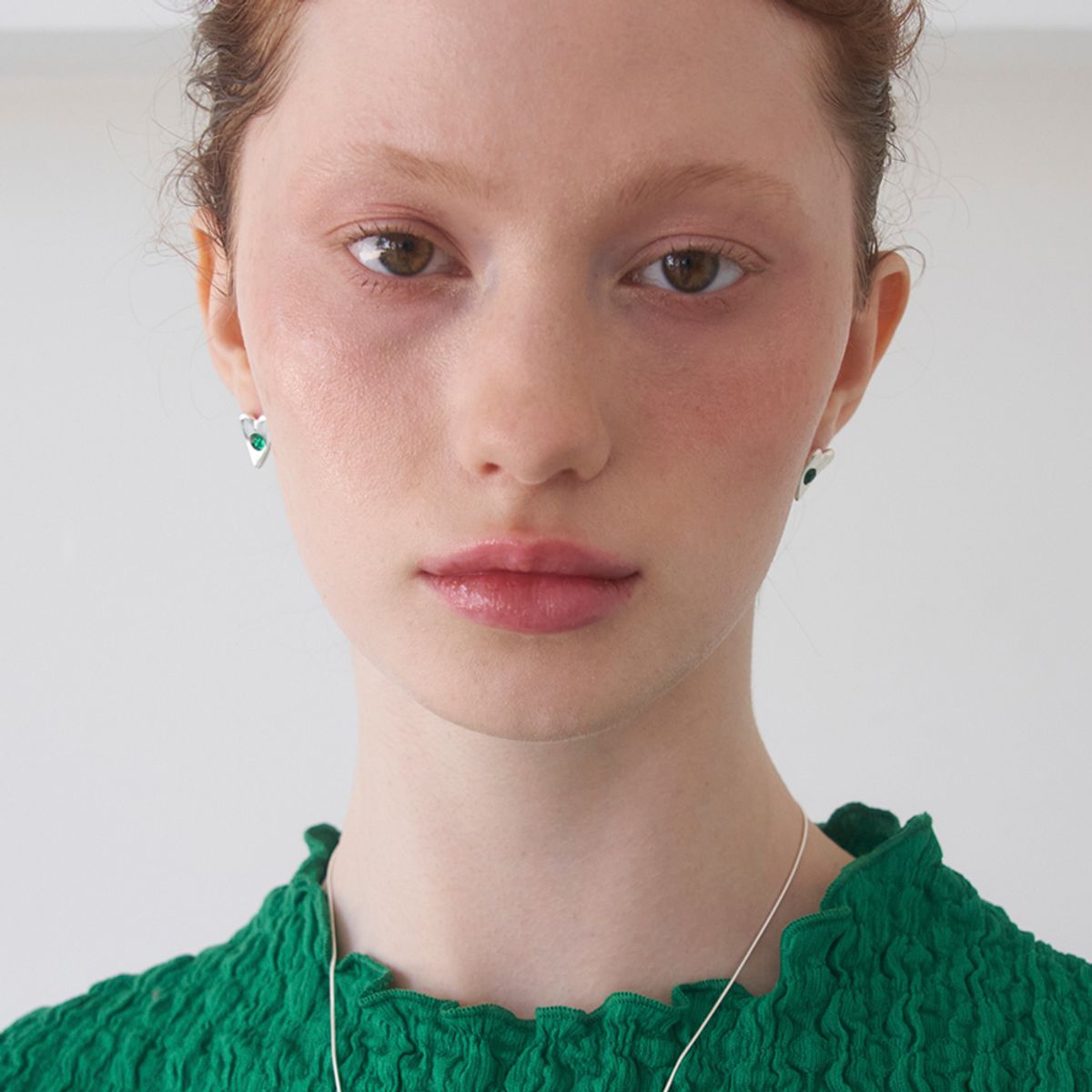 스틸 인스턴트(STILL INSTANT) Heart Greenery - Earring 06 (2colors)
