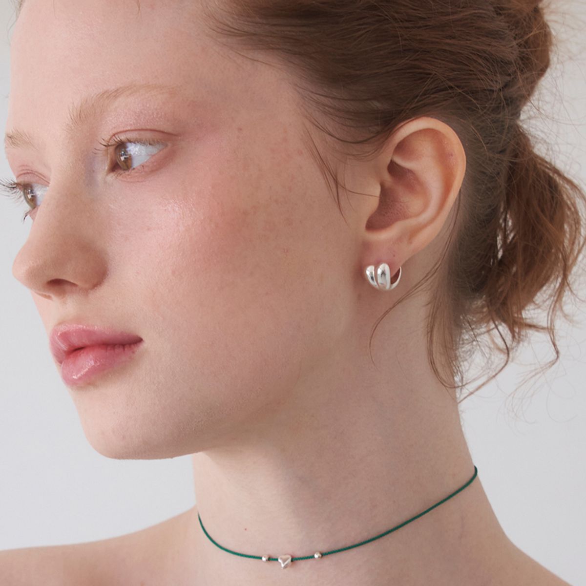 스틸 인스턴트(STILL INSTANT) Heart Greenery - Earring 03 - Medium
