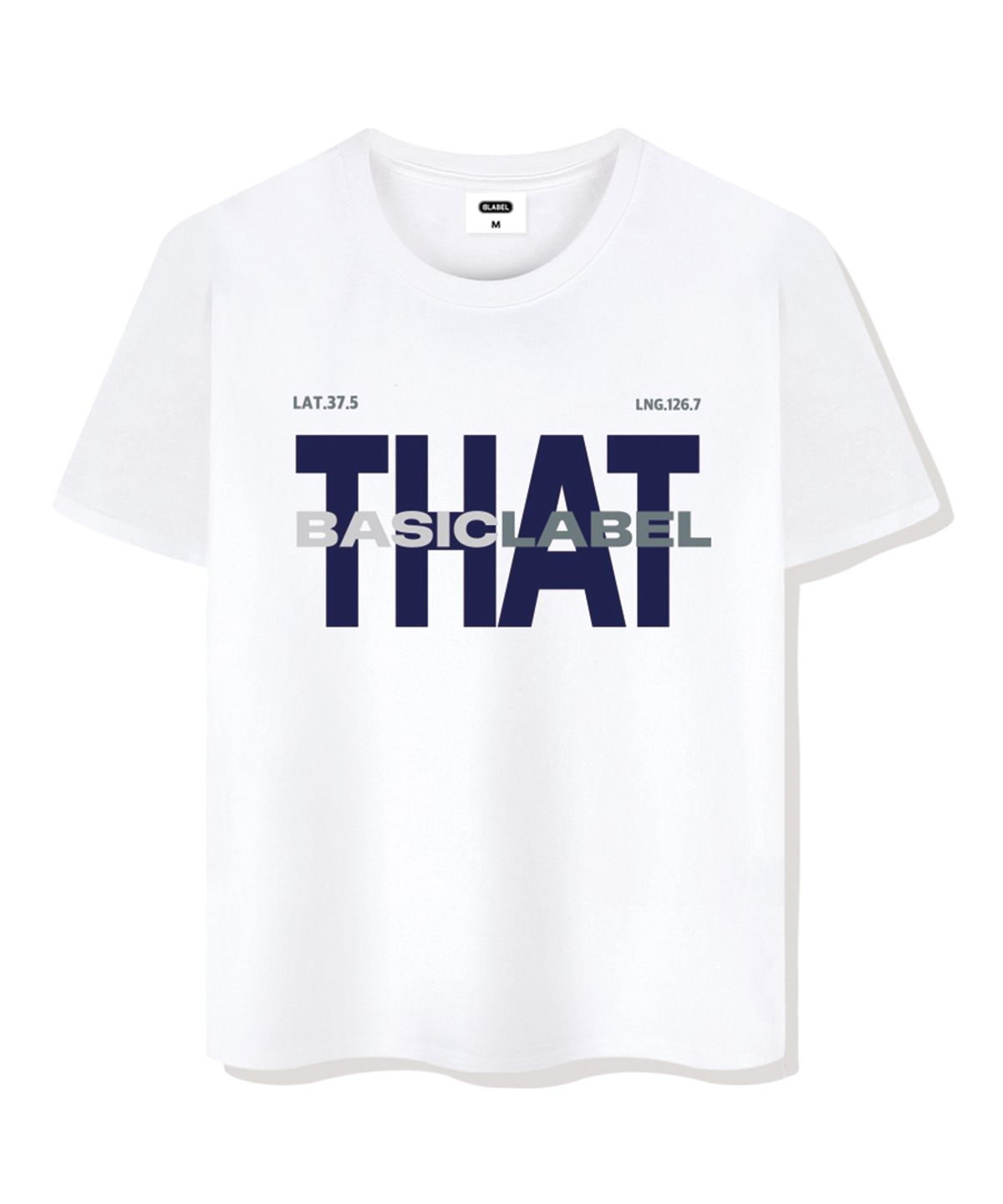 베이직라벨(BASIC LABEL) Typecomment overfit short-sleeved T-shirt 4 Color [BLSE_1007]
