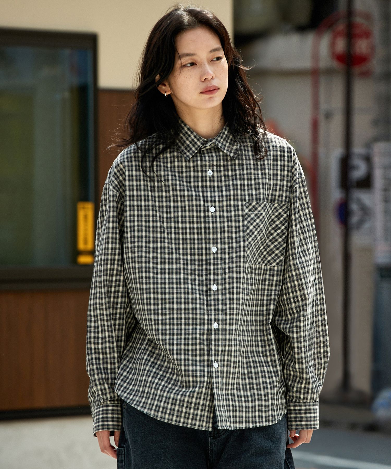 【SATIIIZ】Karen Overfit Check Shirt MUSINSA | MINIMALPROJECT Karen Retro Overfit Check Shirt