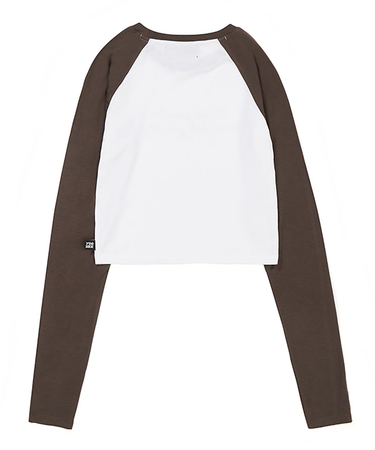 유희(YOUHEE) REGLAN LETTERING LONG SLEEVE BROWN