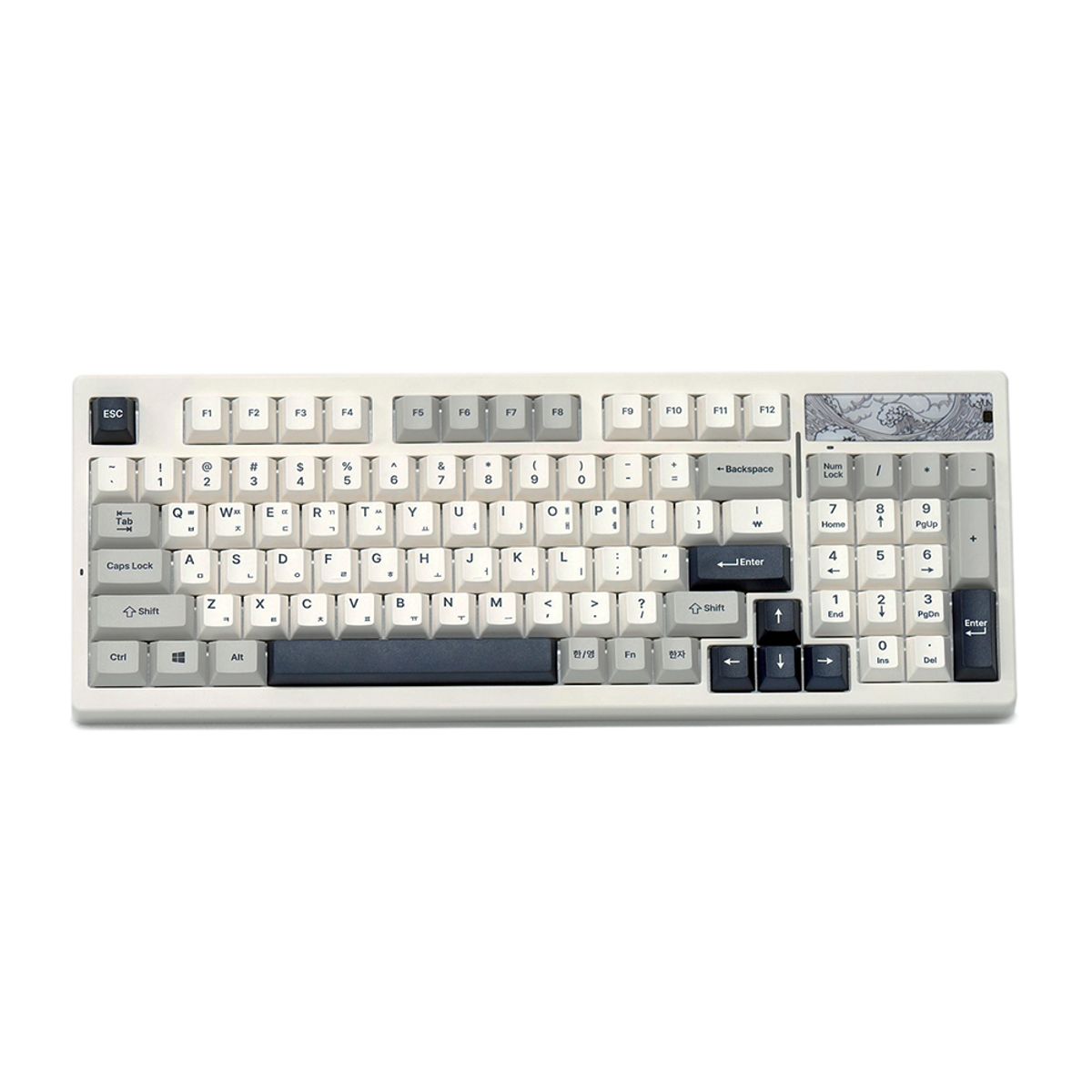 아이노비아(INOVIA) YUNZII Keynovo IF98 RGB 핫스왑 가스켓 풀윤활 레트로 기계식 키보드