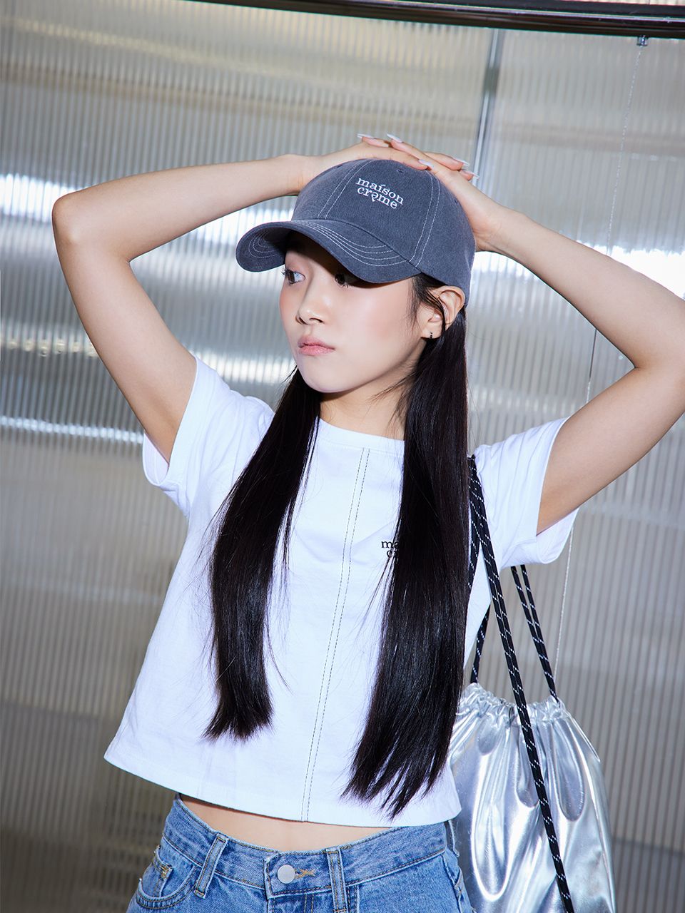 キャップ [maison creme]Stitch logo ball cap MUSINSA | MAISON CREME Stitch logo ball cap
