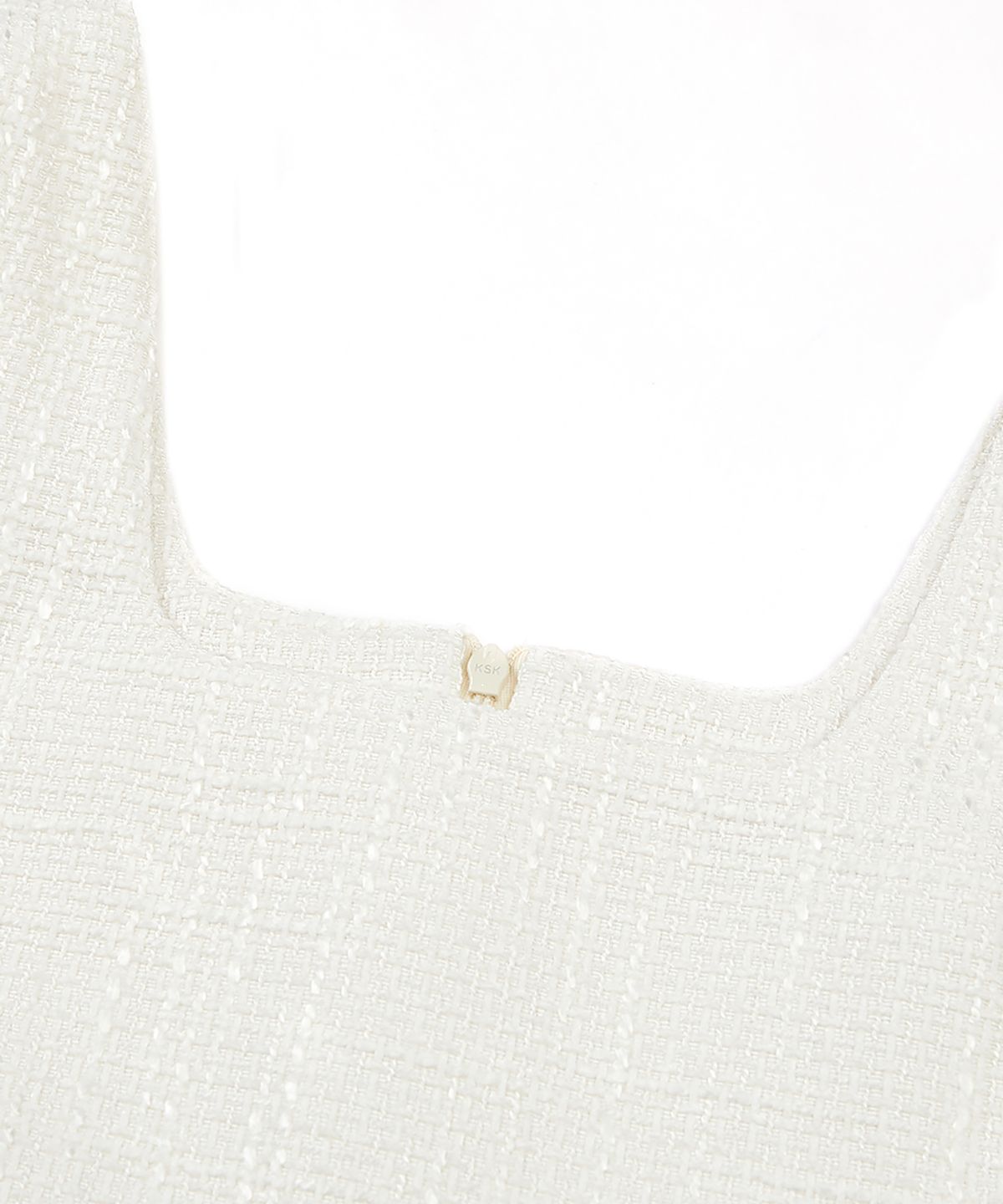 유희(YOUHEE) LACE TWEED MINI DRESS IVORY