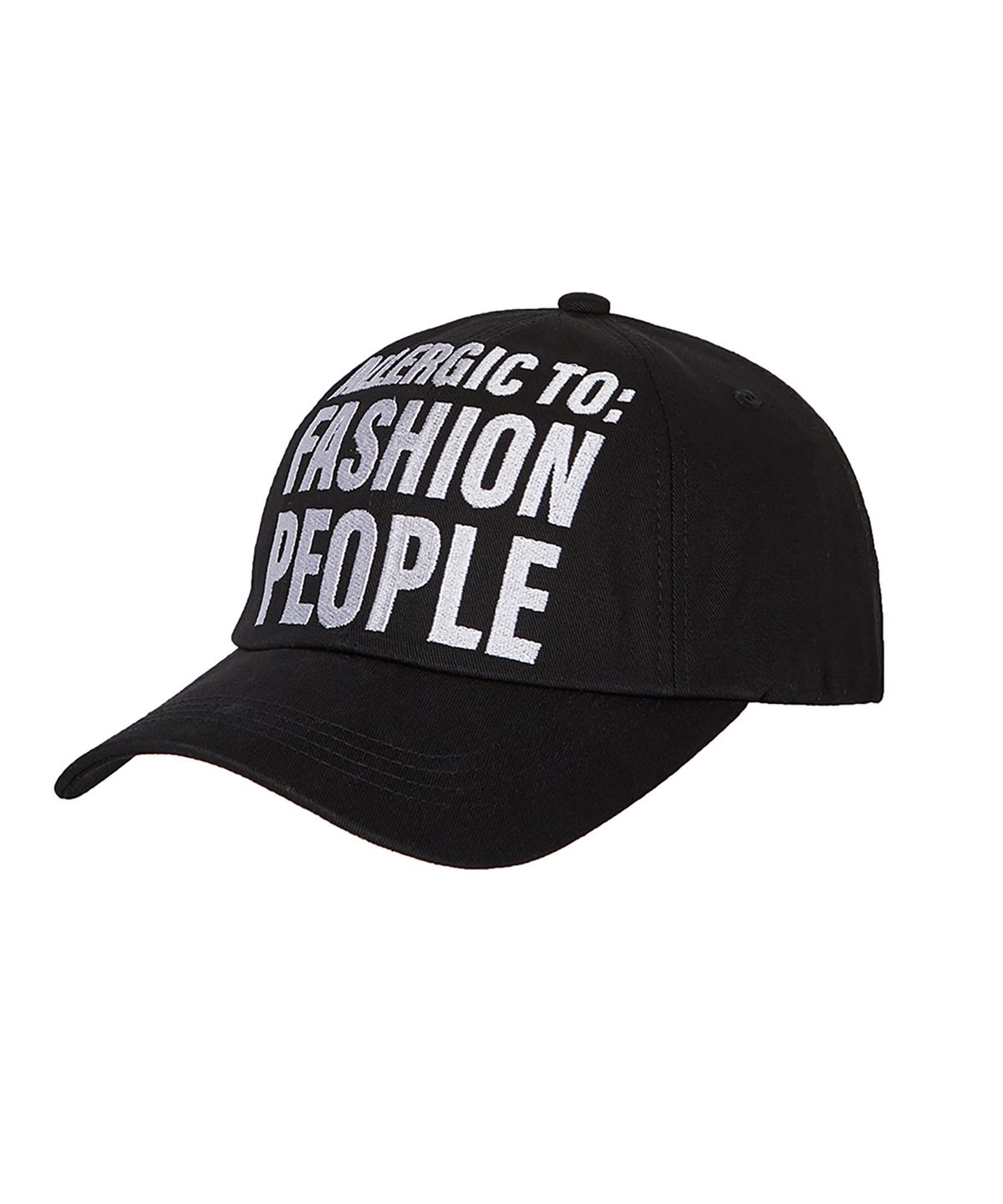 유희(YOUHEE) ALLERGIC LETTERING BALL CAP BLACK