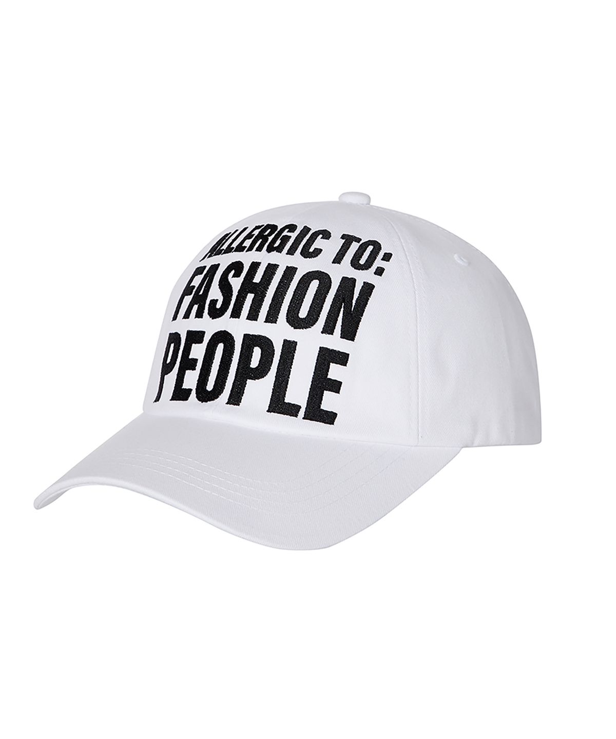유희(YOUHEE) ALLERGIC LETTERING BALL CAP WHITE