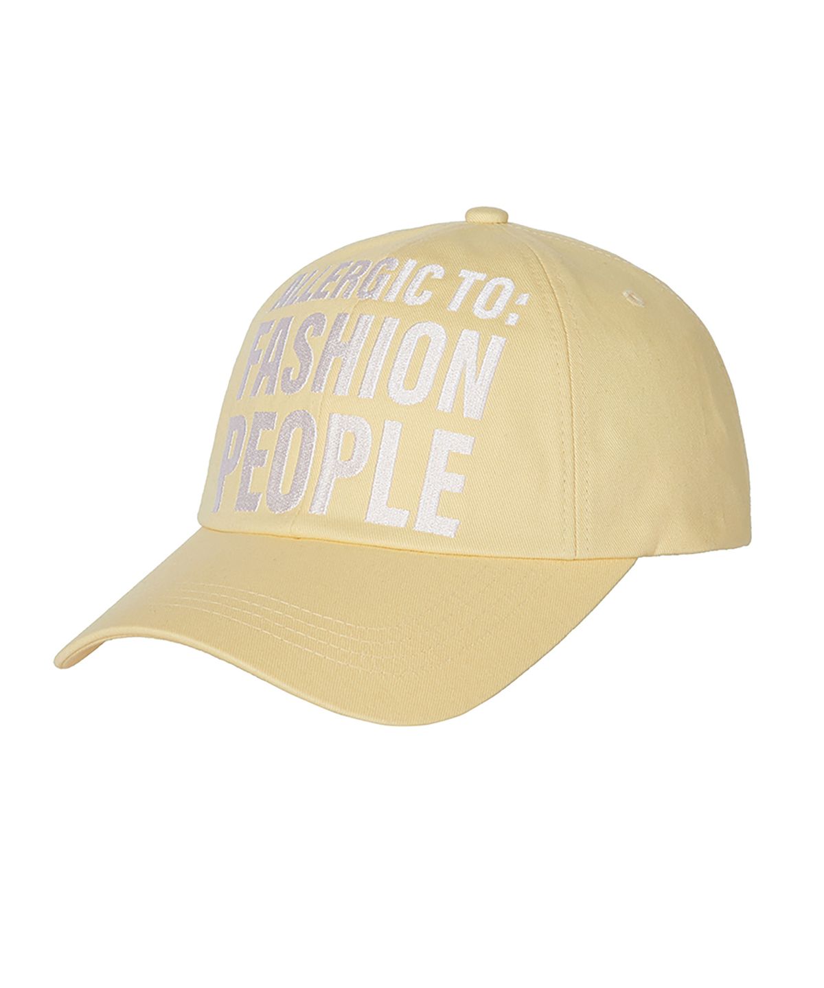 유희(YOUHEE) ALLERGIC LETTERING BALL CAP YELLOW