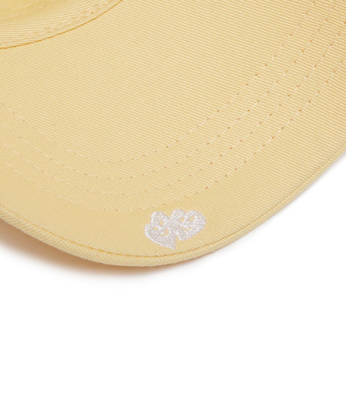 유희(YOUHEE) ALLERGIC LETTERING BALL CAP YELLOW