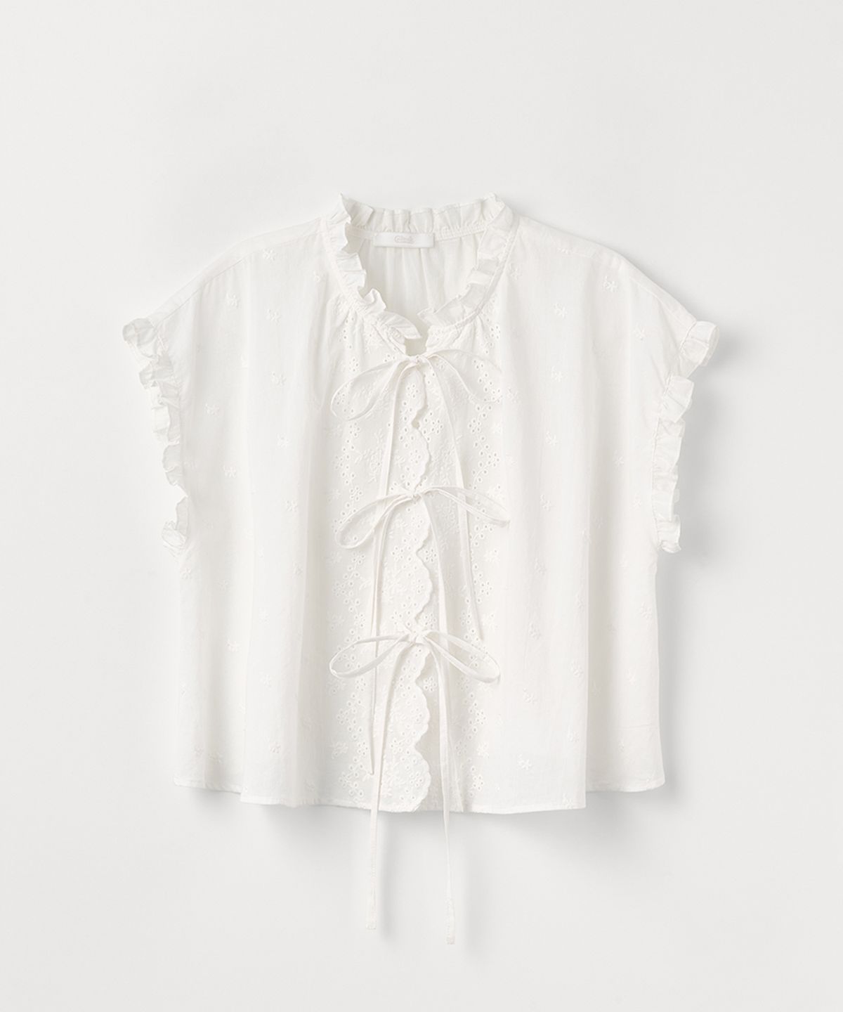 셀리테일즈(CELITAILS) SCALLOP FRILL BLOUSE_WHITE