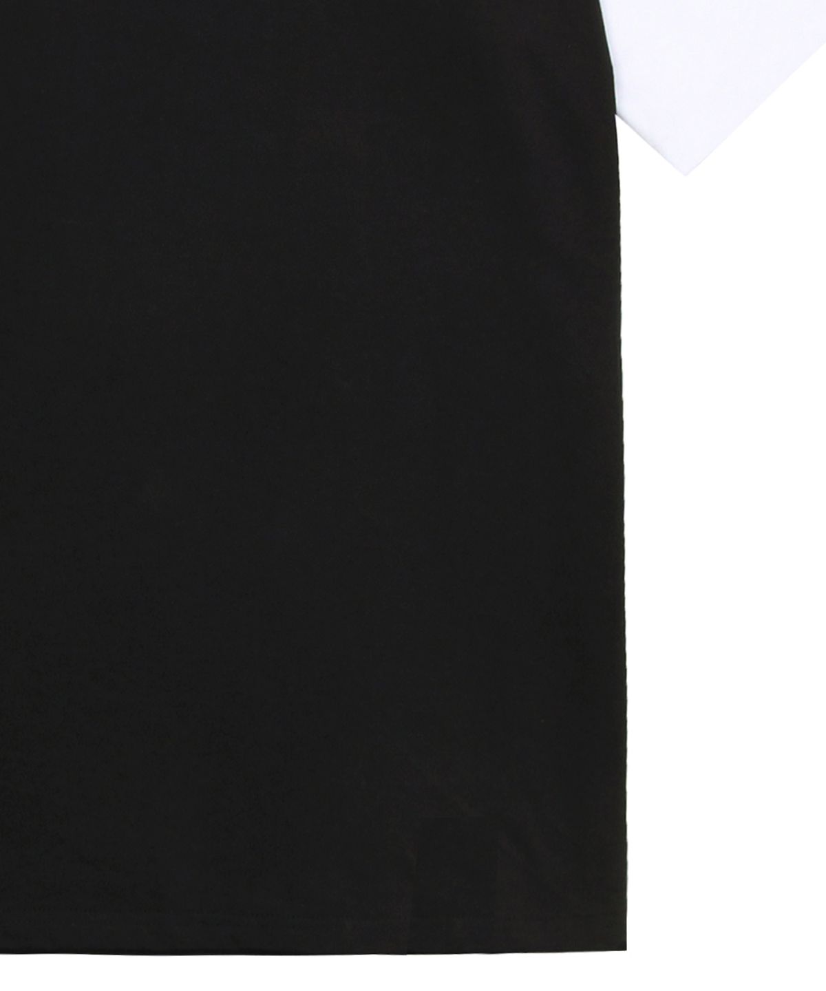 그레이버(GRAVER) [UNISEX]스몰 드로잉스마일 배색 반팔티_블랙