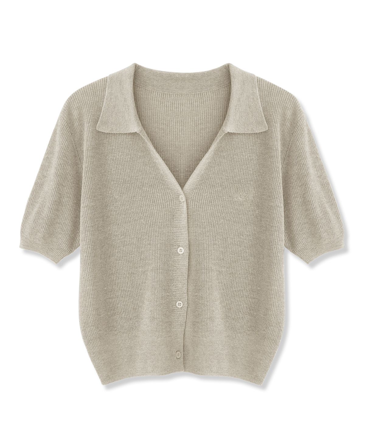 어반드레스(AVANDRESS) Anna Linen Like Collar Short-Sleeve Knit _6COL