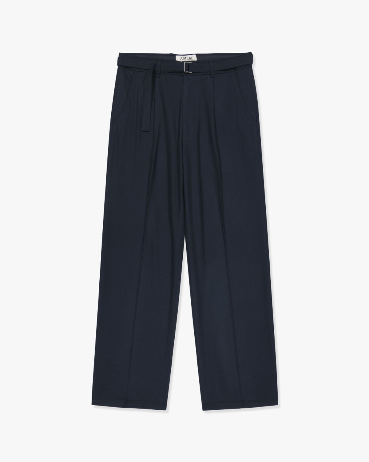 아스트레이(ASTLAY) Stella Belt Pants (Navy)