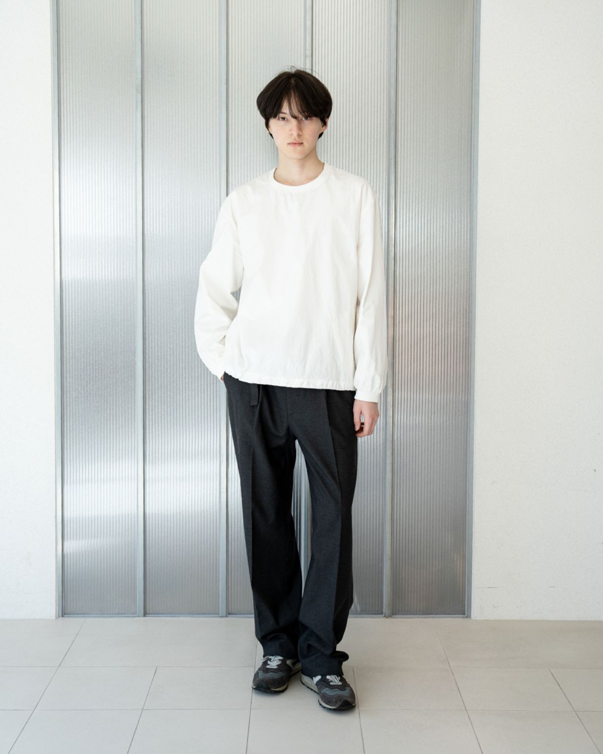 아스트레이(ASTLAY) Stella Belt Pants (Chacol Gray)