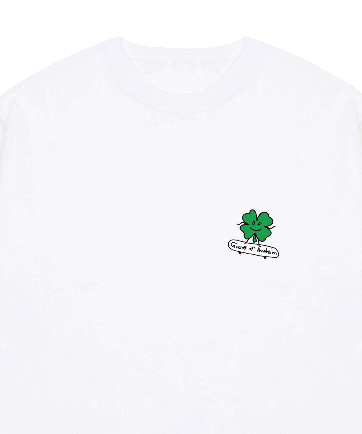 그레이버(GRAVER) [UNISEX]클로버보드 반팔티_화이트