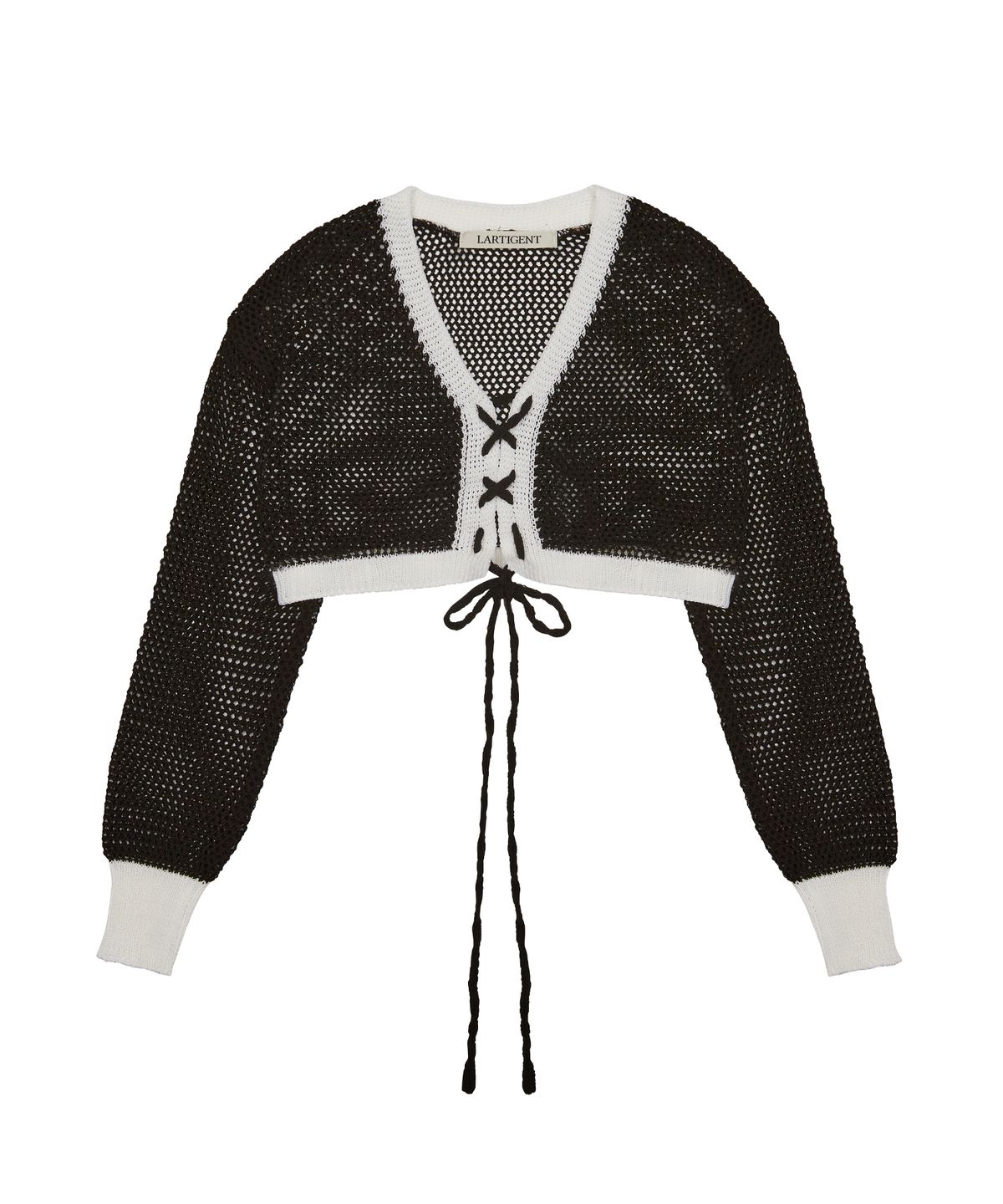 라티젠(LARTIGENT) L3 CORSET CARDIGAN(BLACK)