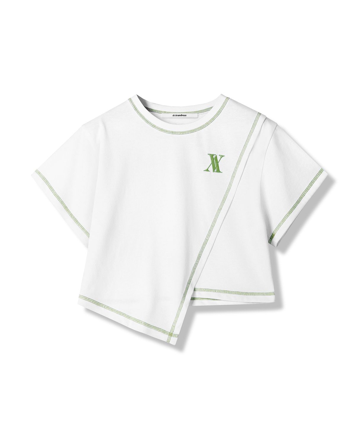 어반드레스(AVANDRESS) Line Diagonal T-shirt AV - 4COL