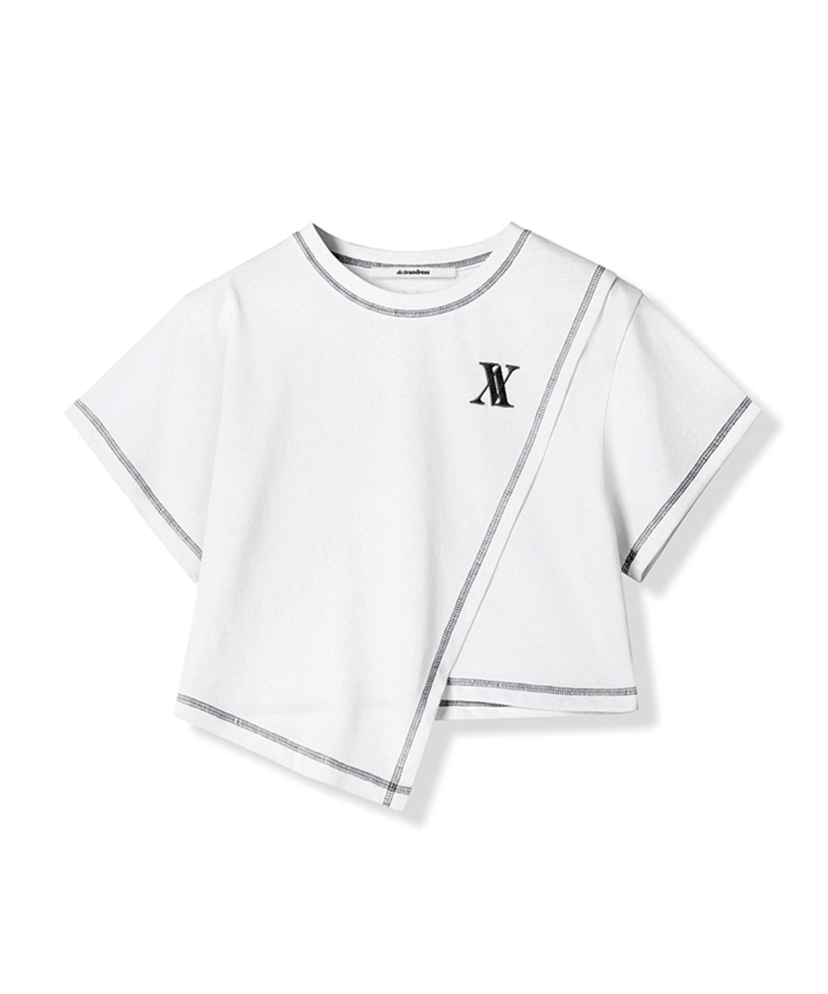 어반드레스(AVANDRESS) Line Diagonal T-shirt AV - 4COL