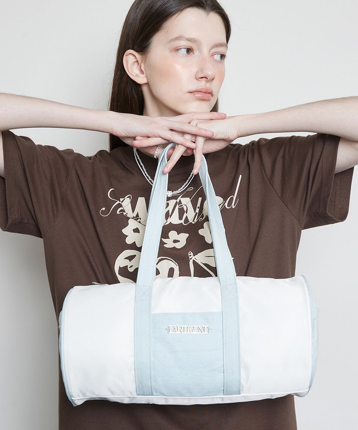 라티젠(LARTIGENT) L3 NYLON BAG(WHITE)