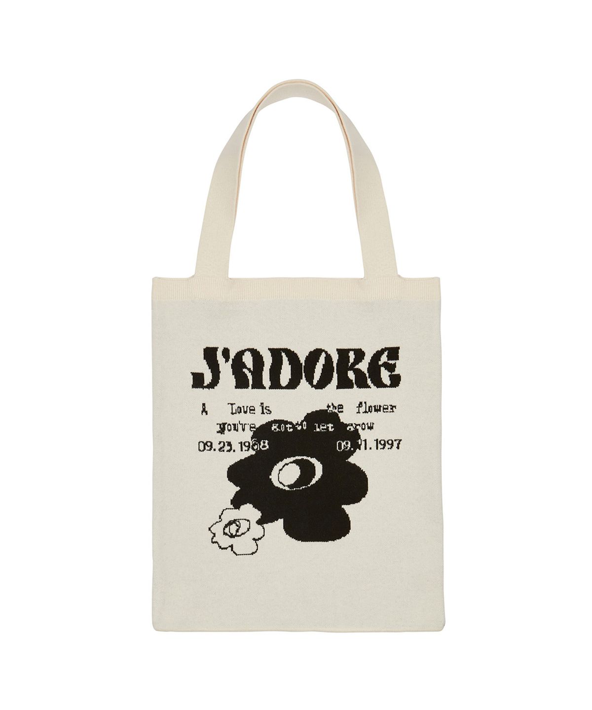 라티젠(LARTIGENT) L3 JADORE FLOWER KNIT BAG(BEIGE)