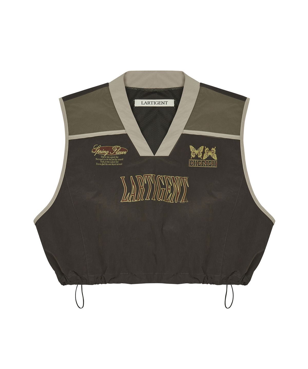 라티젠(LARTIGENT) L3 NYLON STRING VEST(BROWN)