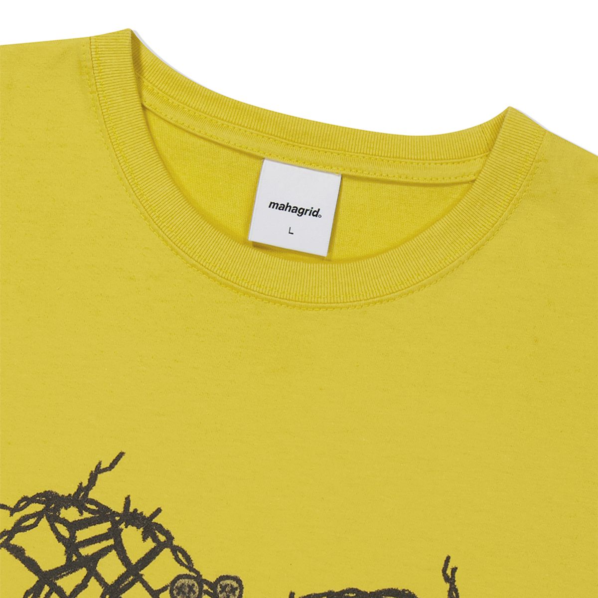 마하그리드(MAHAGRID) FAIRY BEAR TEE YELLOW(MG2DMMT543A)