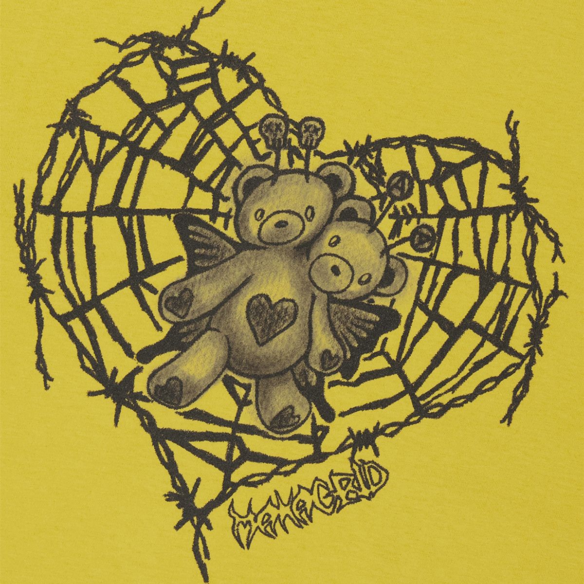 마하그리드(MAHAGRID) FAIRY BEAR TEE YELLOW(MG2DMMT543A)