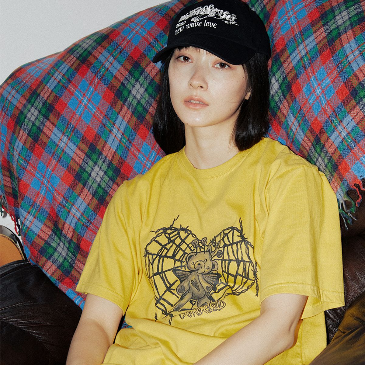 마하그리드(MAHAGRID) FAIRY BEAR TEE YELLOW(MG2DMMT543A)