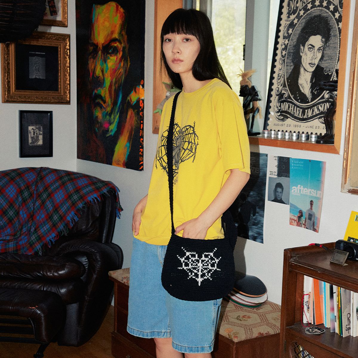 마하그리드(MAHAGRID) FAIRY BEAR TEE YELLOW(MG2DMMT543A)