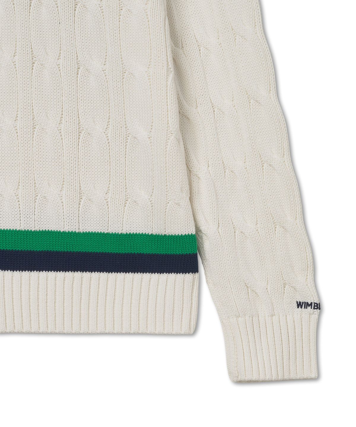 폴로 랄프 로렌(POLO RALPH LAUREN) 윔블던 크리켓 풀오버 스웨터 - 화이트