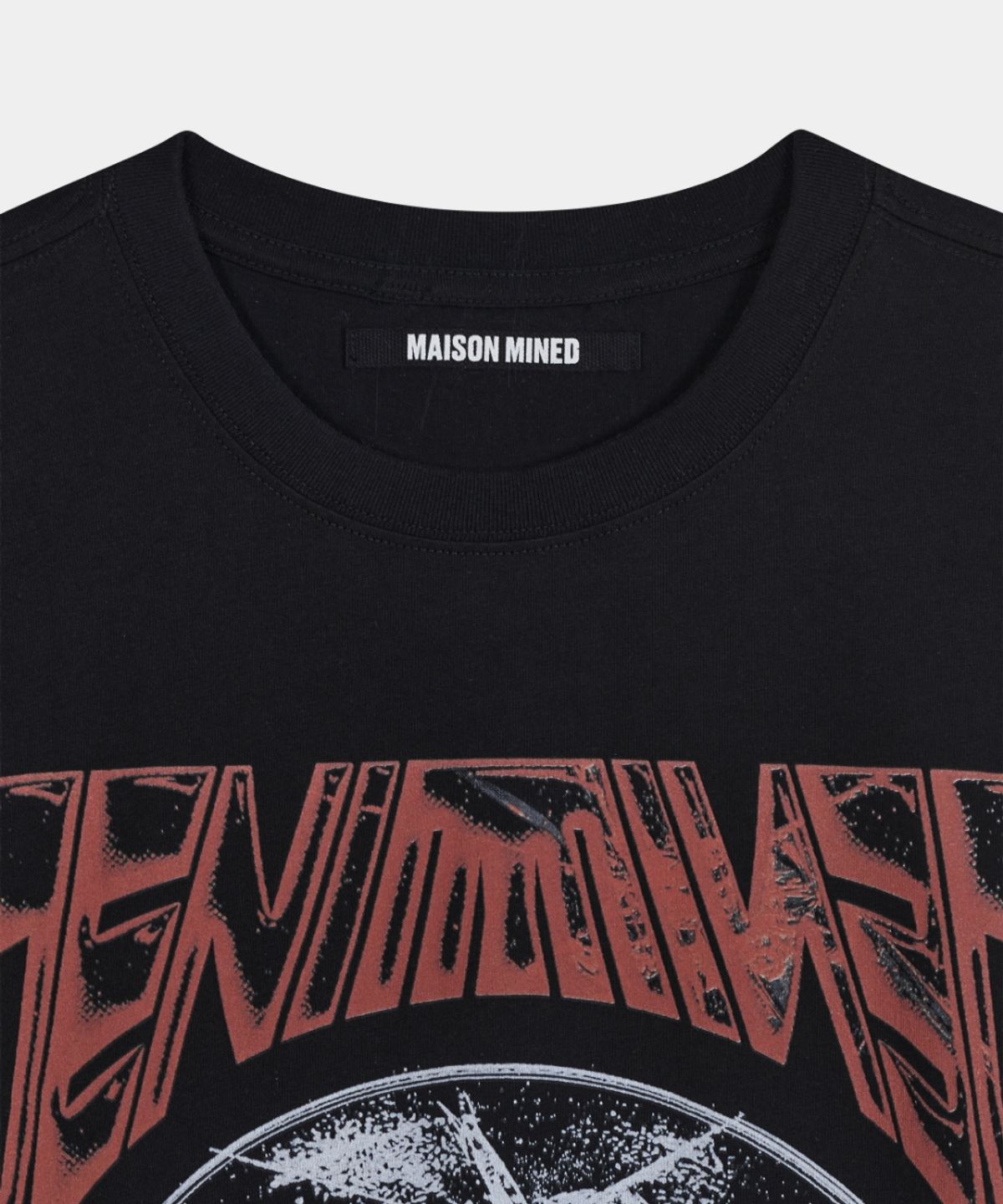 메종미네드(MAISON MINED) STICKY HALF T BLACK