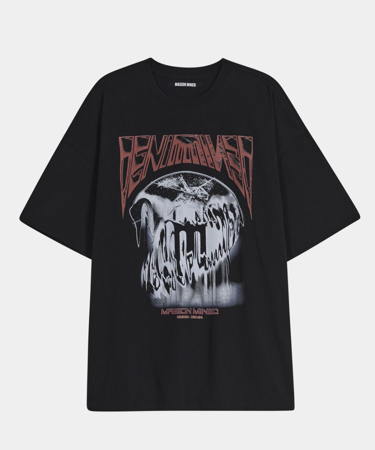 메종미네드(MAISON MINED) STICKY HALF T BLACK