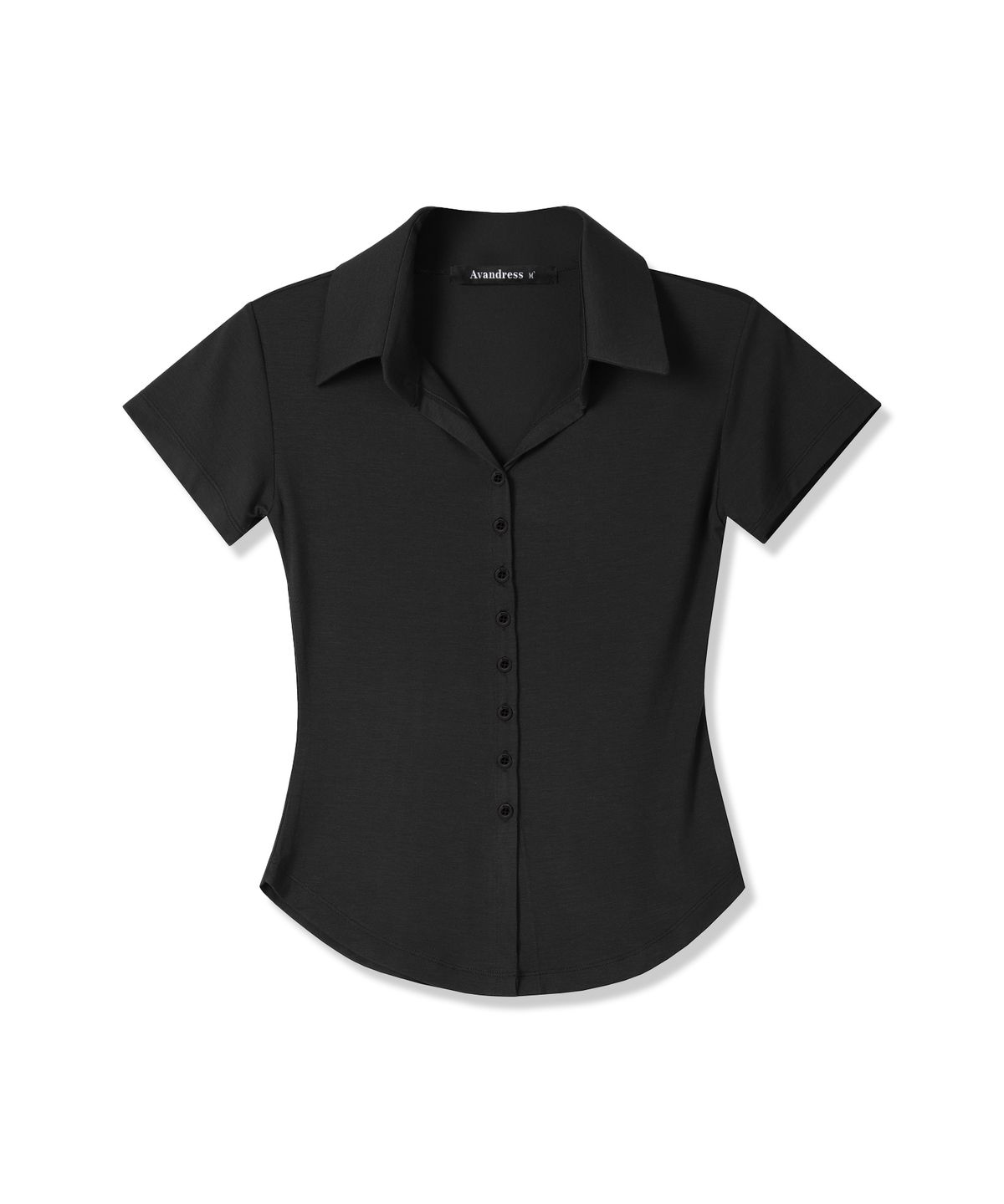 어반드레스(AVANDRESS) Sopy Collar Short-Sleeve NAVY