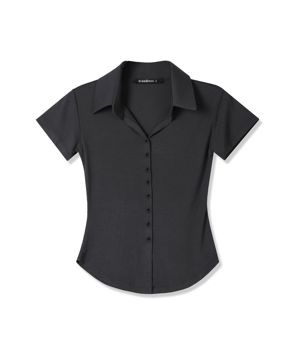 어반드레스(AVANDRESS) Sopy Collar Short-Sleeve NAVY