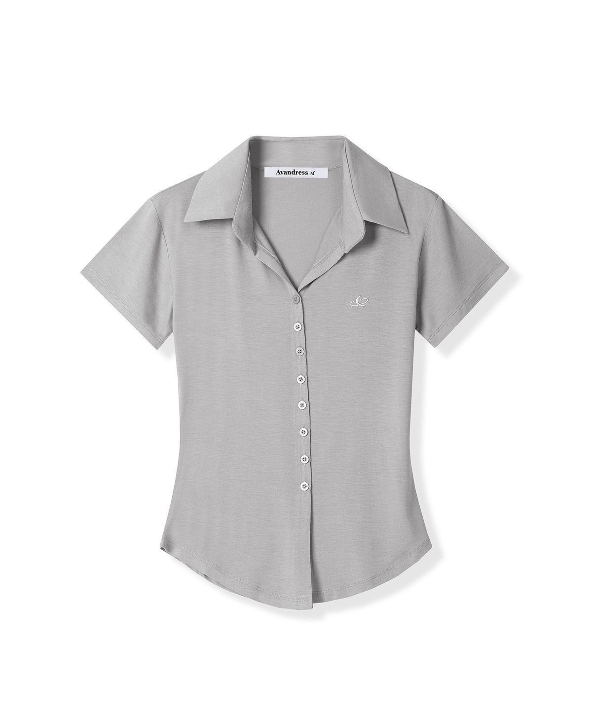 어반드레스(AVANDRESS) Sopy Collar Short-Sleeve NAVY