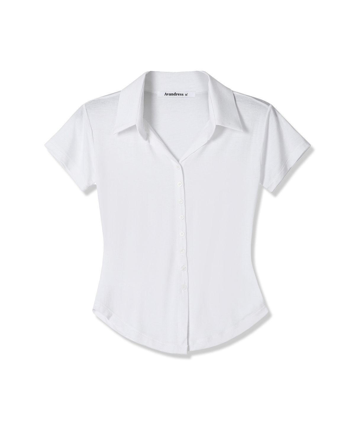 어반드레스(AVANDRESS) Sopy Collar Short-Sleeve NAVY