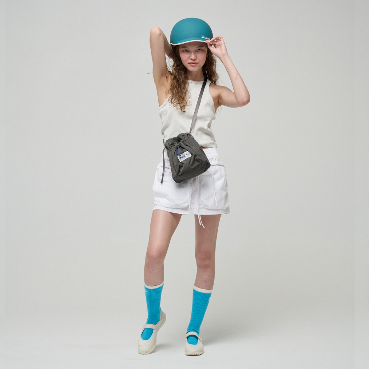 스위치(SWEETCH) STRING MINI CROSS 001 Stone Grey