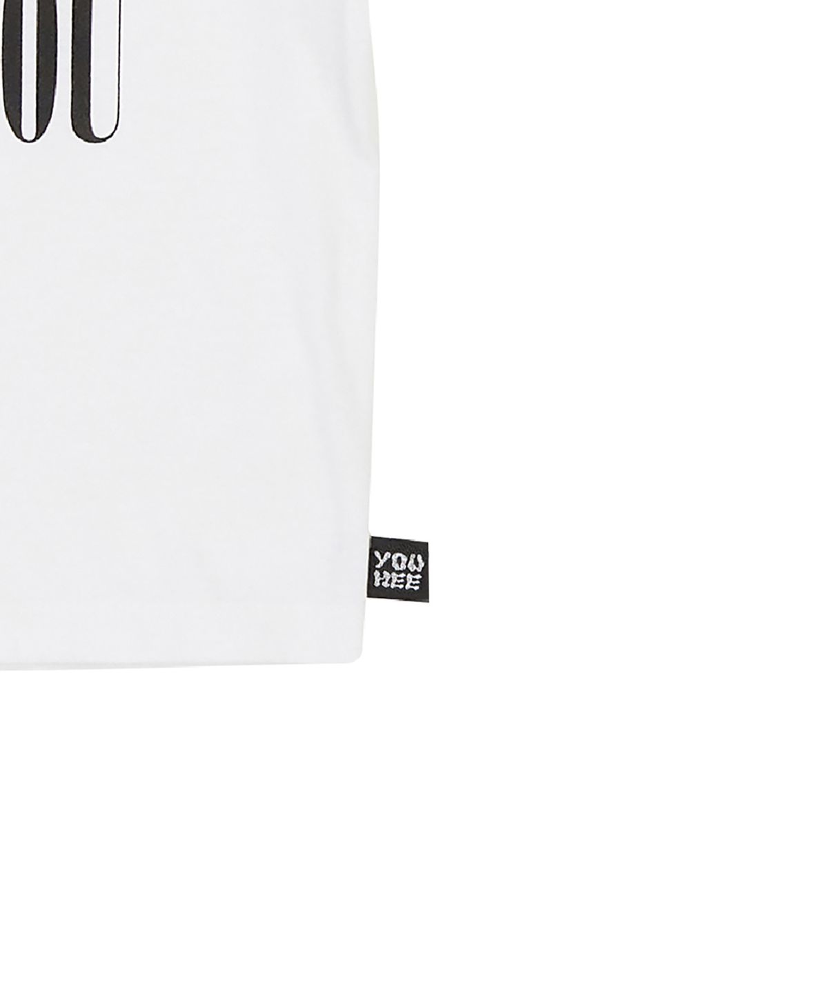 유희(YOUHEE) LACE LETTERING BABY T-SHIRTS WHITE