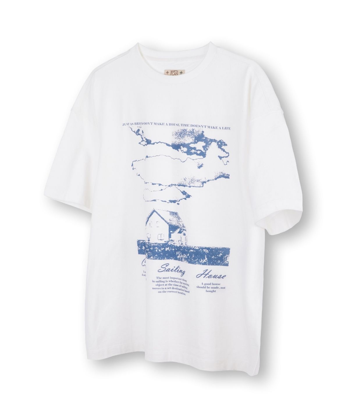 마틴플랜(MARTIN PLAN) Housekeeper Half T - WHITE