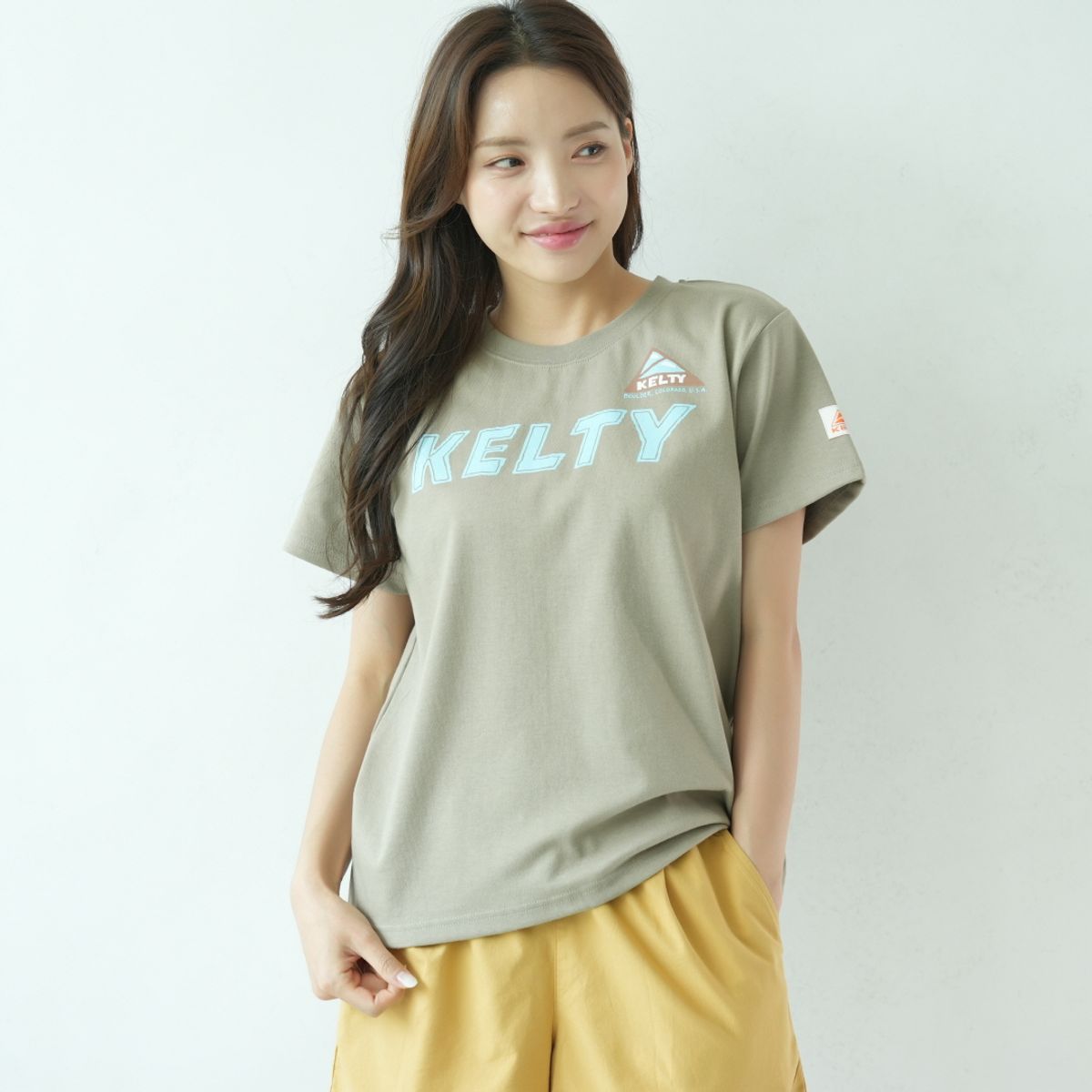 켈티(KELTY) HC 티셔츠 번트올리브