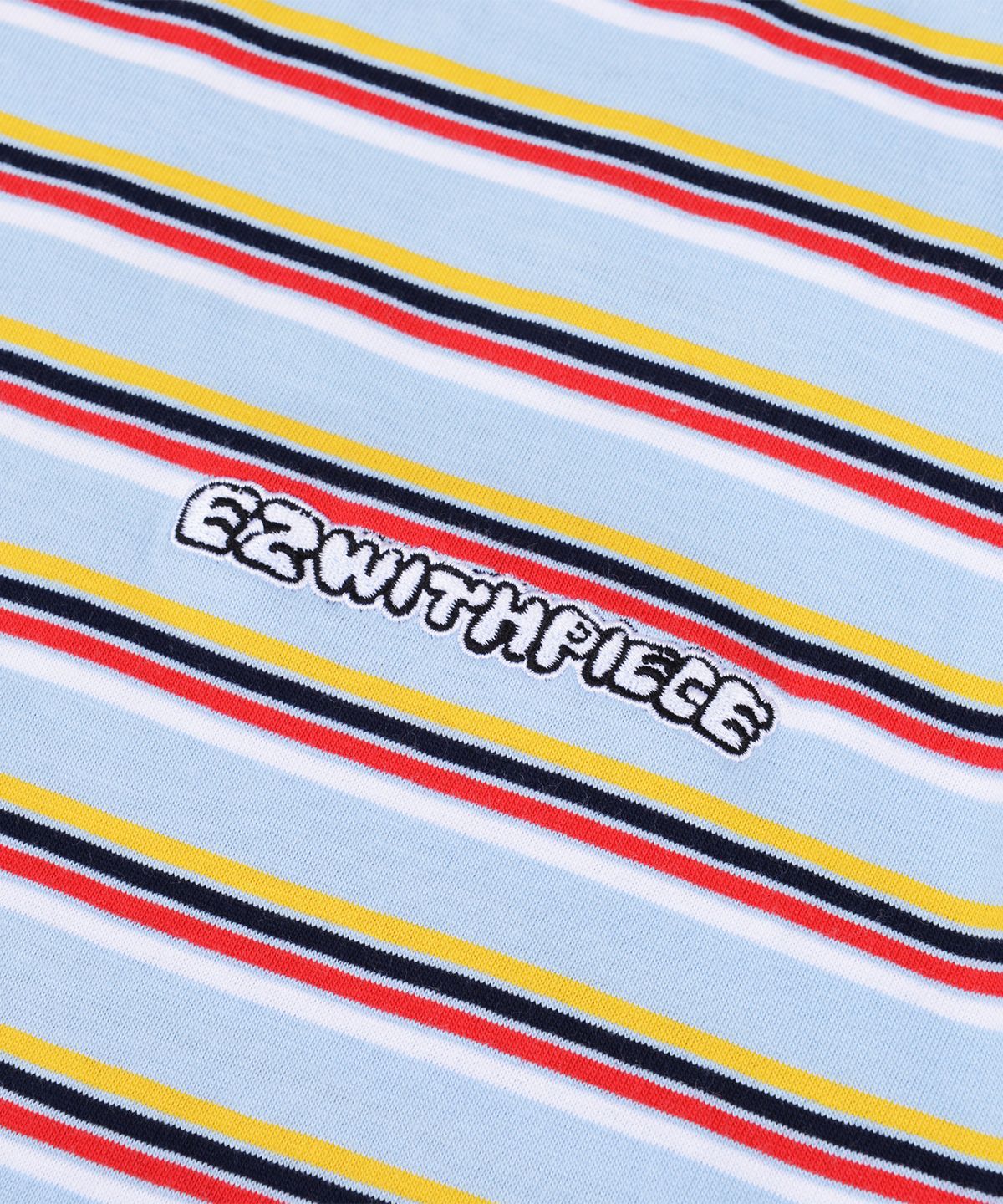 피스메이커(PIECE MAKER) [EZwithPIECE] VTG STRIPE TEE (SKY BLUE)
