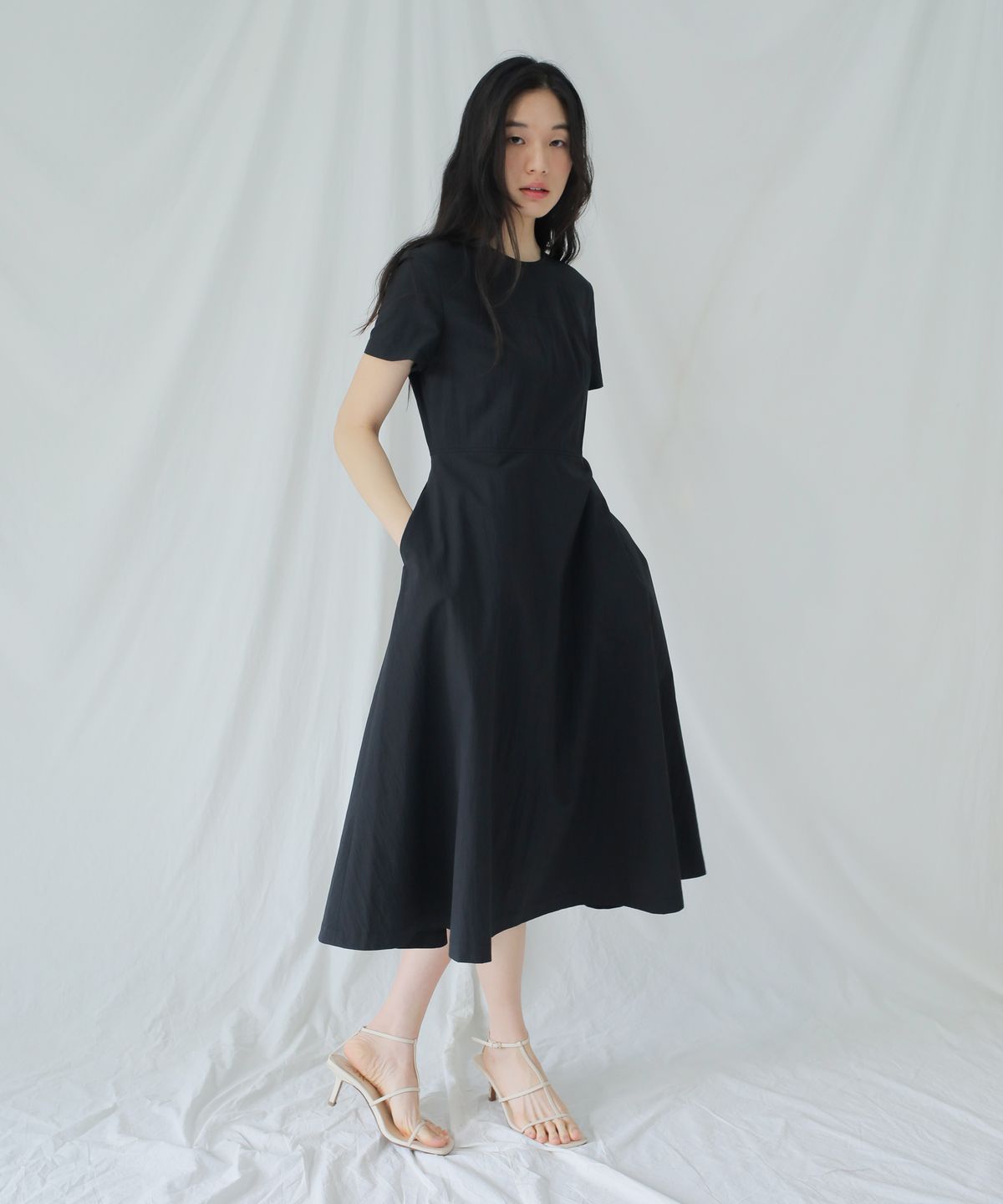 폴앤앨리스(PAUL&ALICE) BUSTIER DETAILED DRESS / BLACK