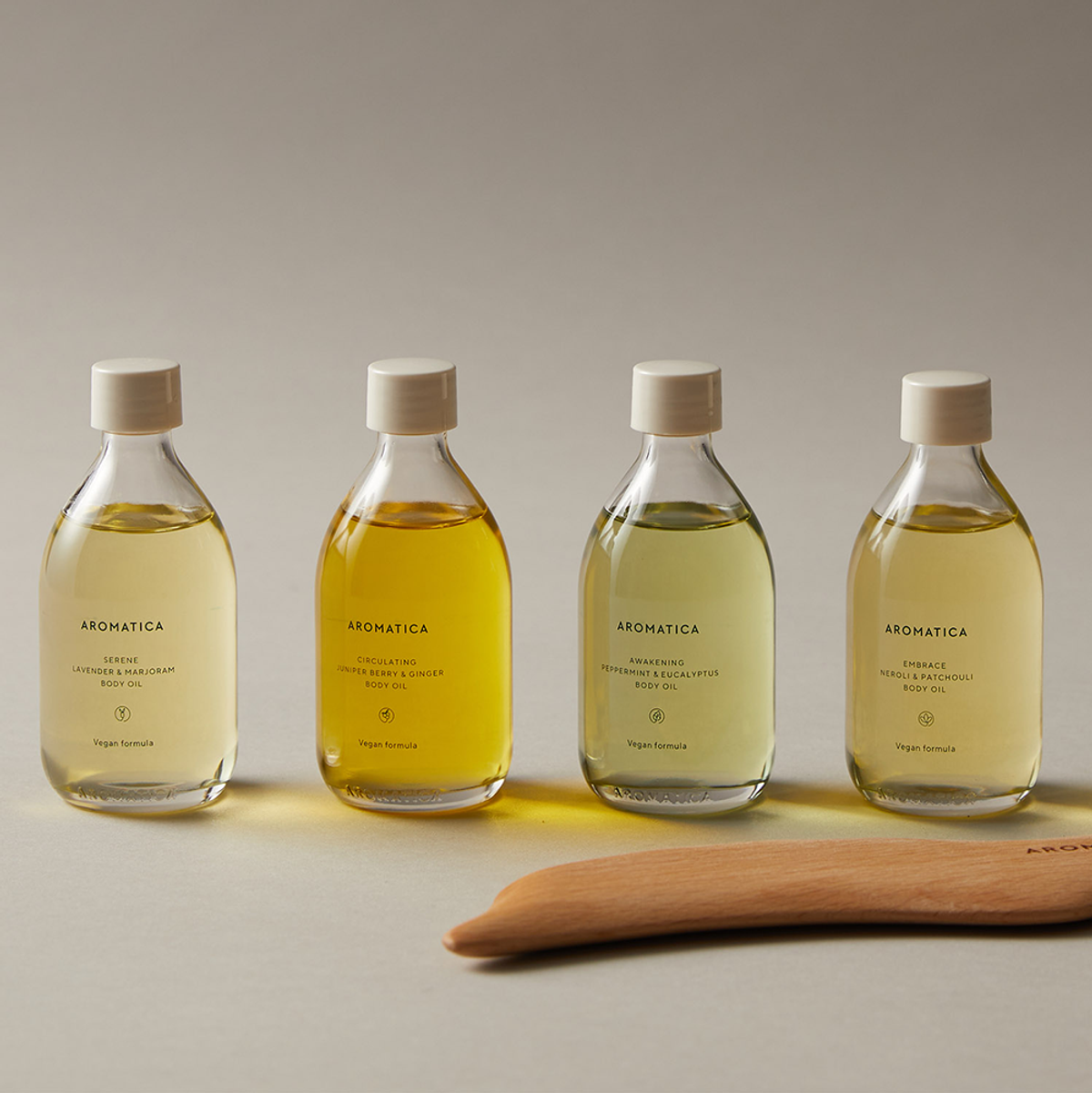 아로마티카(AROMATICA) 아로마 바디오일&돌고래 바디 괄사 세트 (5종 중 택1)