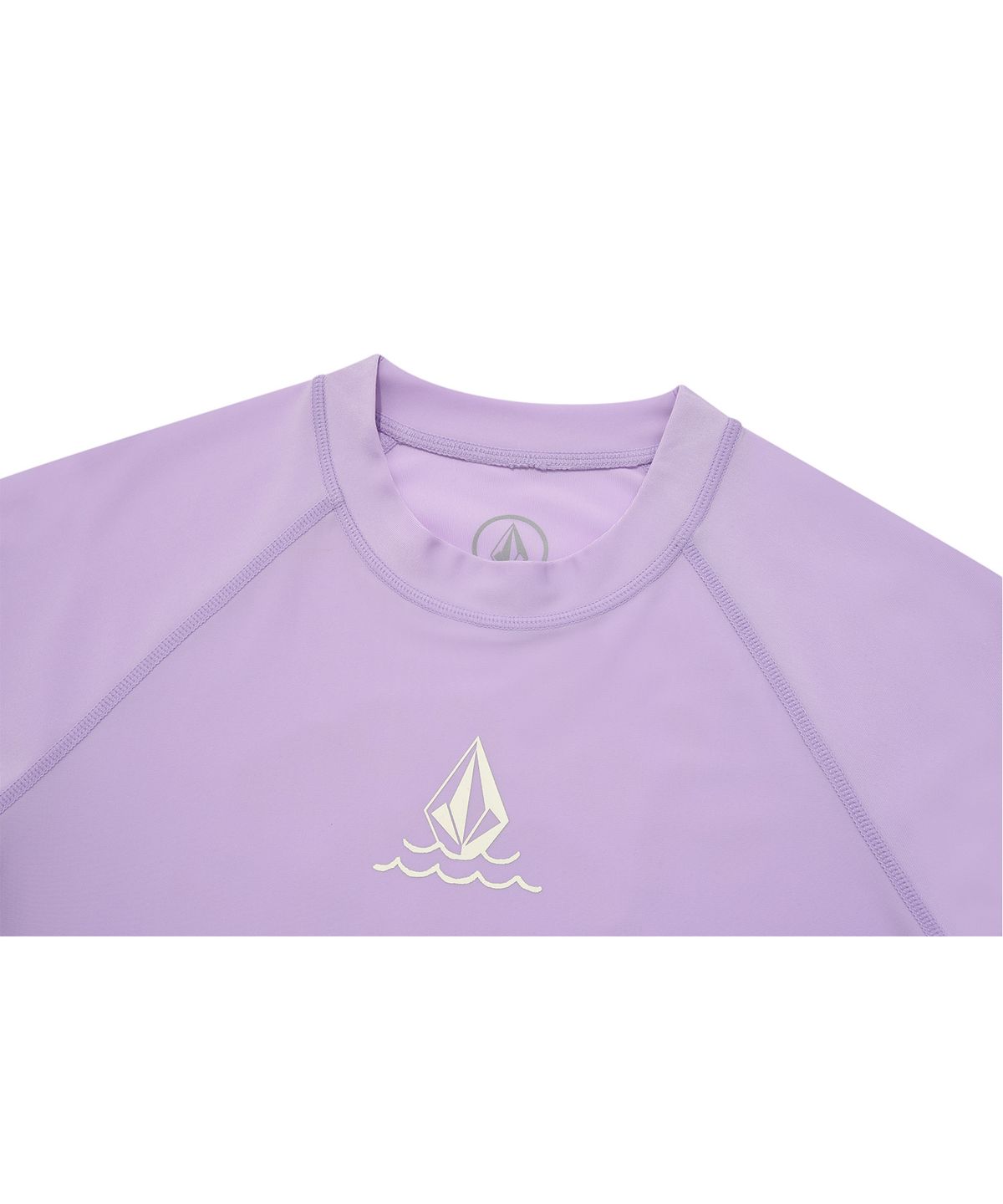 볼컴(VOLCOM) 여성 에센셜 컴포트핏 래쉬가드(라벤더)