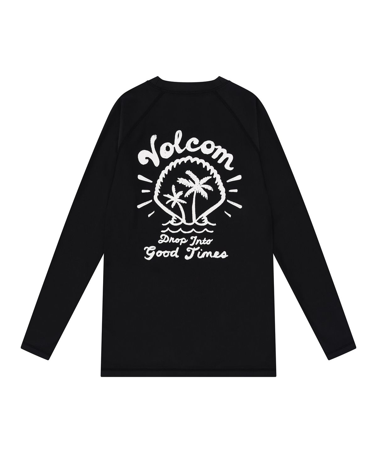 볼컴(VOLCOM) 여성 에센셜 컴포트핏 래쉬가드(블랙)