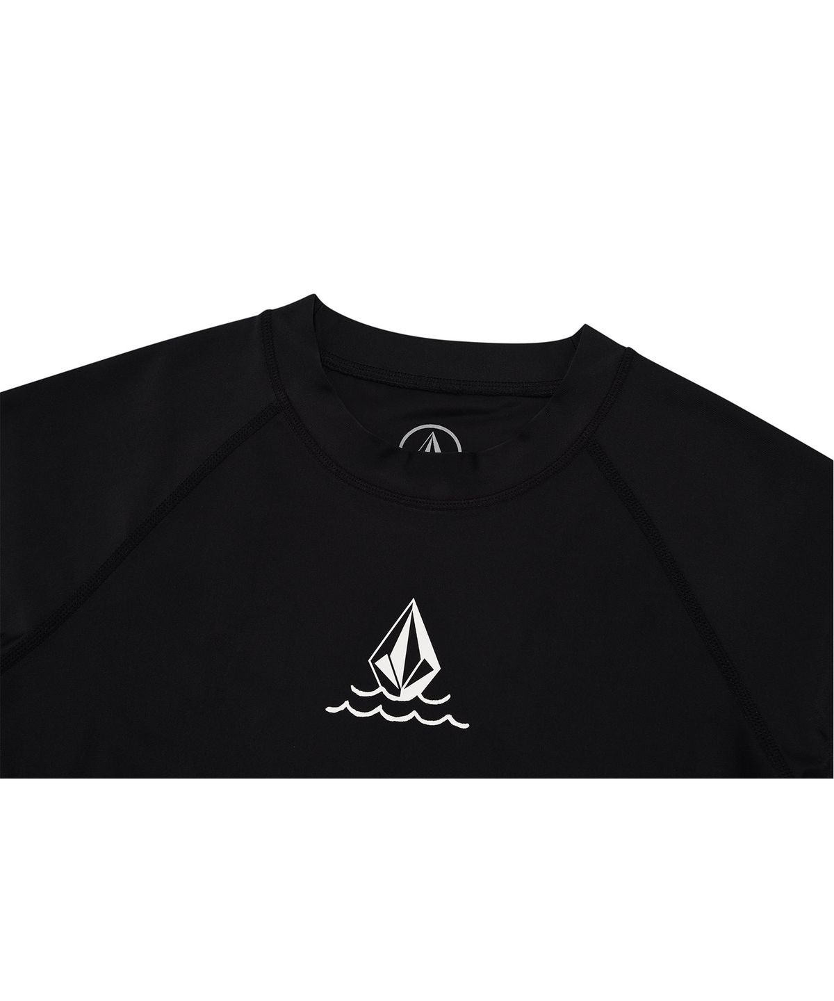 볼컴(VOLCOM) 여성 에센셜 컴포트핏 래쉬가드(블랙)