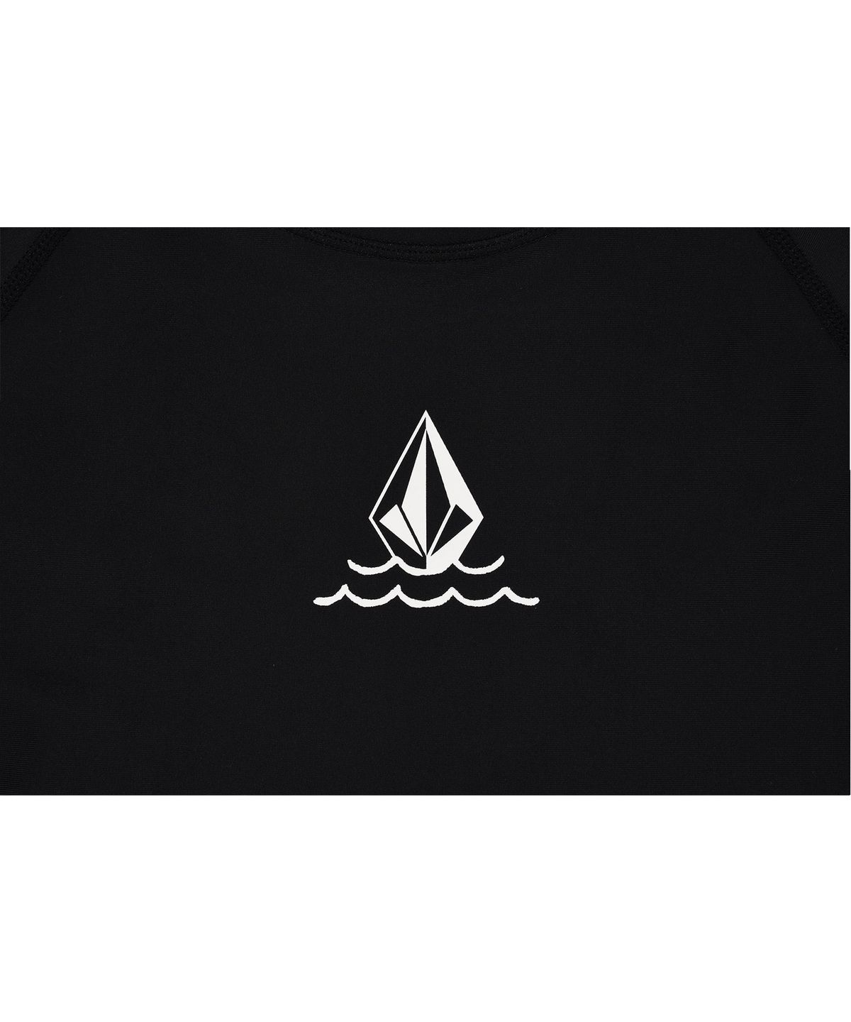 볼컴(VOLCOM) 여성 에센셜 컴포트핏 래쉬가드(블랙)