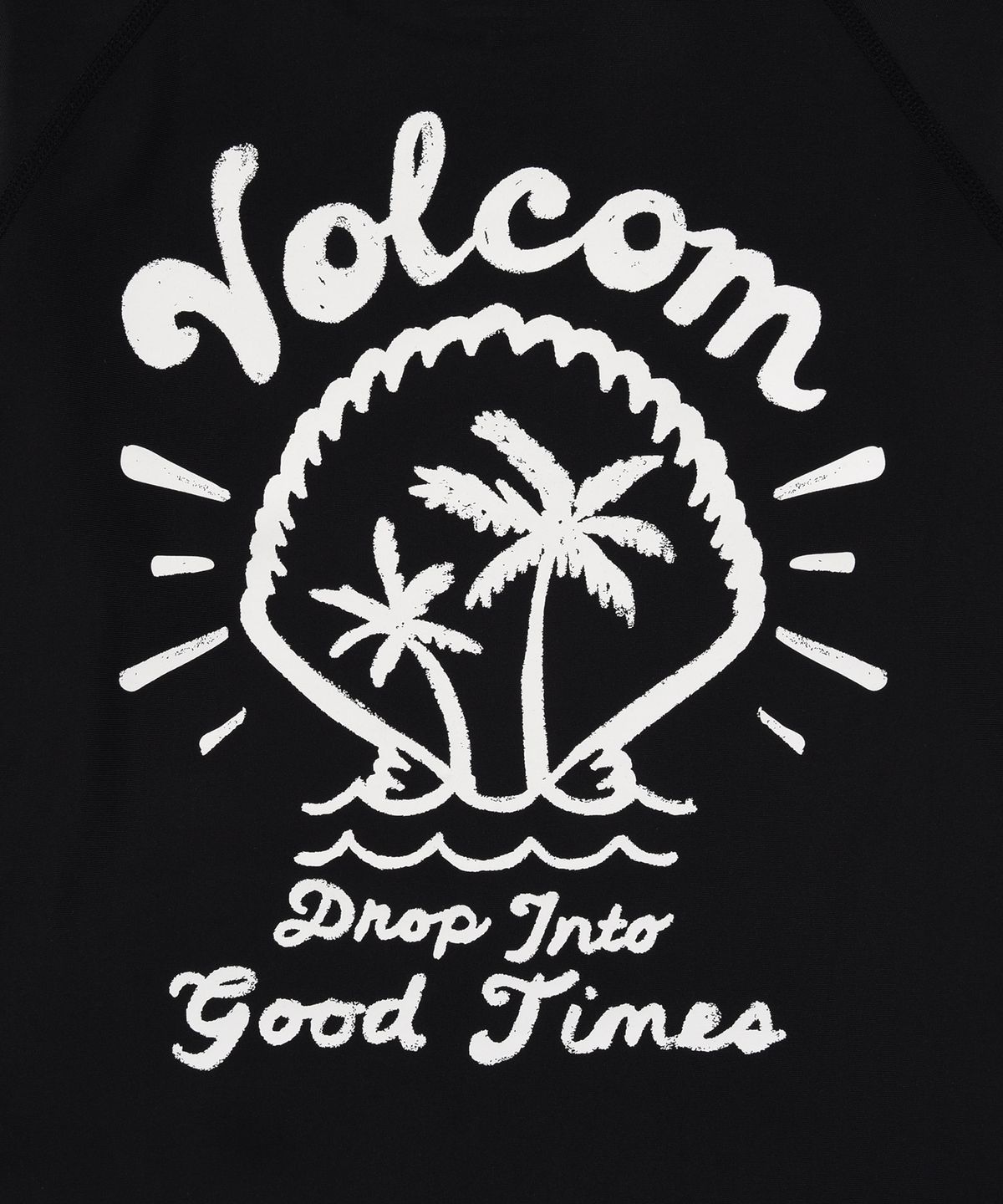 볼컴(VOLCOM) 여성 에센셜 컴포트핏 래쉬가드(블랙)