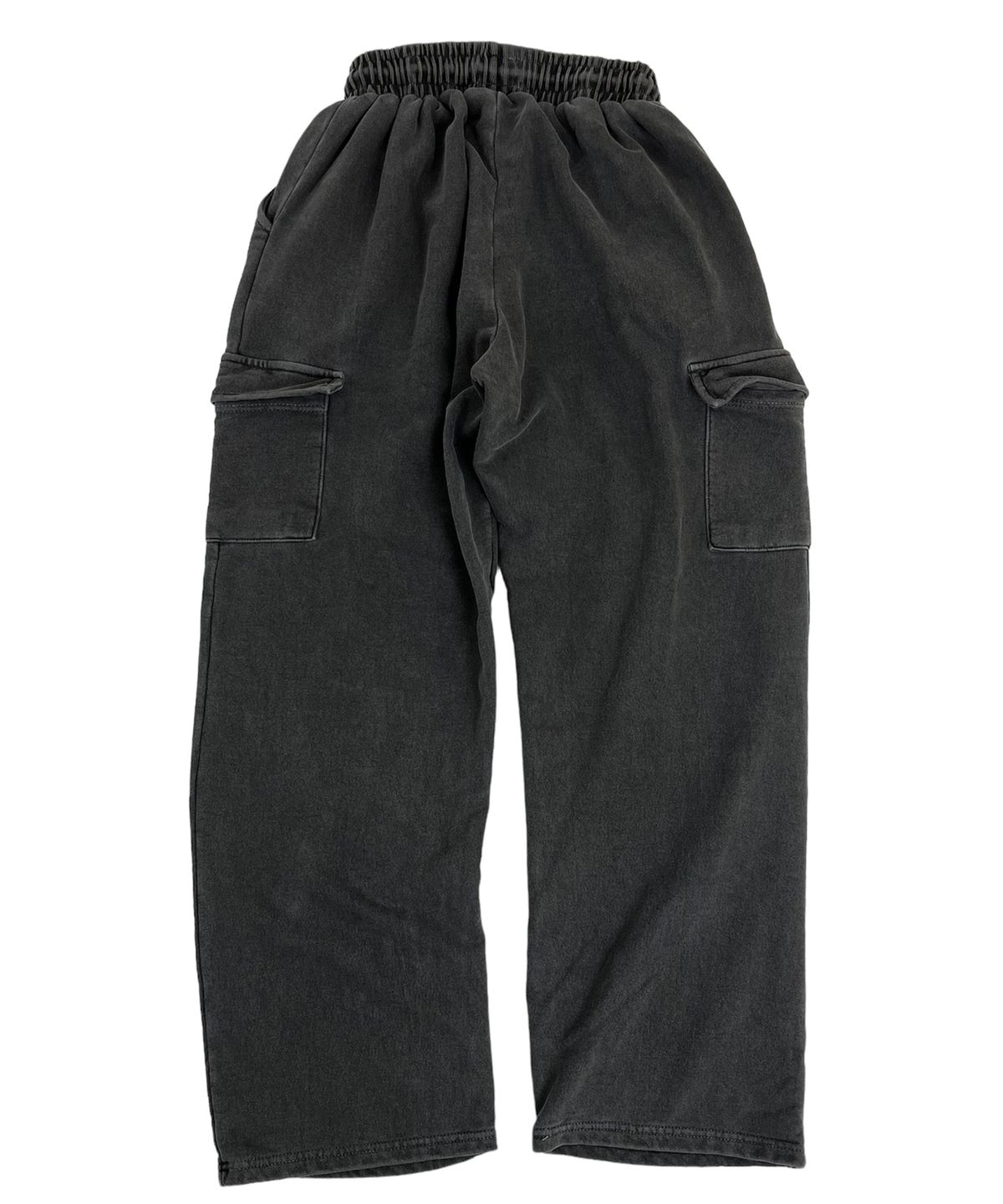 스케이터락(SK8ER ROCK) Pigment Flat Cargo Sweat Wide Pants Dark gary