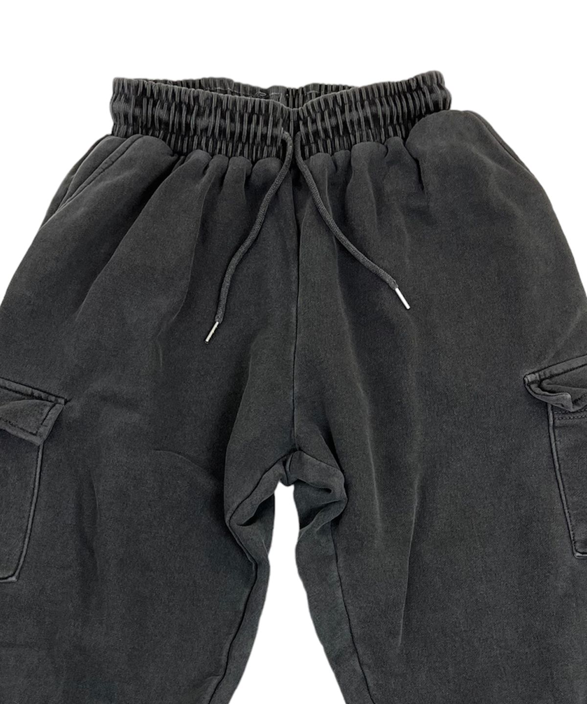 스케이터락(SK8ER ROCK) Pigment Flat Cargo Sweat Wide Pants Dark gary