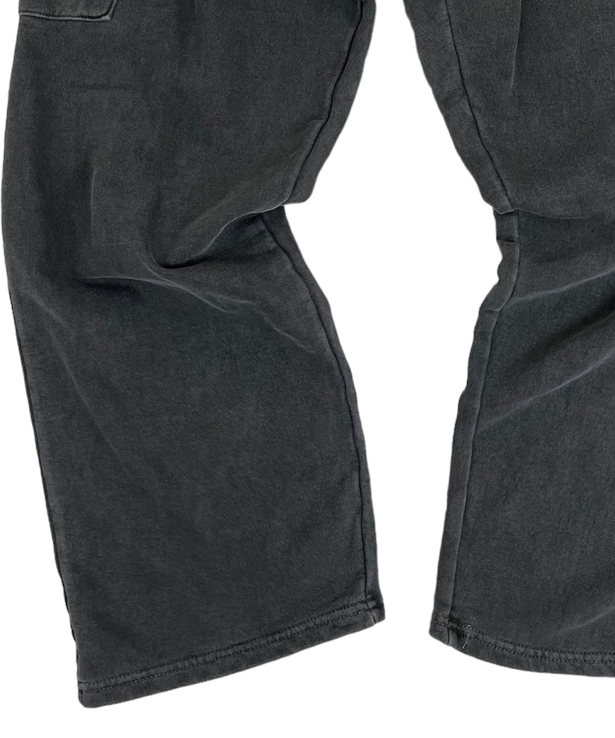 스케이터락(SK8ER ROCK) Pigment Flat Cargo Sweat Wide Pants Dark gary